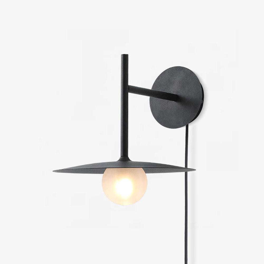 Gea Iron Wall Lamp | Metal, Iron, Glass | White, Black, Gray