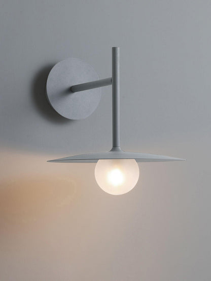 Gea Iron Wall Lamp | Metal, Iron, Glass | White, Black, Gray