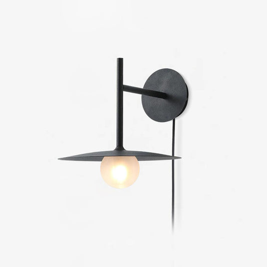 Gea Iron Wall Lamp | Metal, Iron, Glass | White, Black, Gray