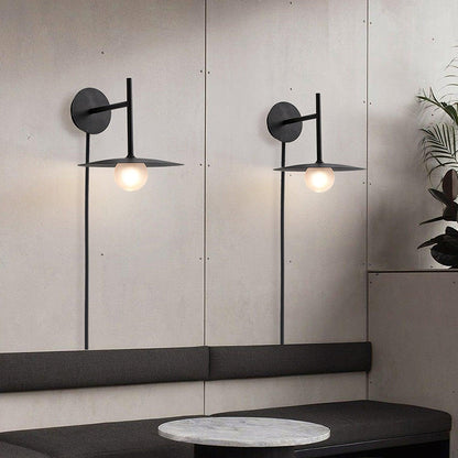 Gea Iron Wall Lamp | Metal, Iron, Glass | White, Black, Gray