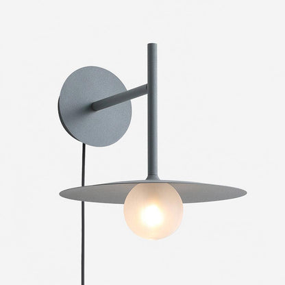Gea Iron Wall Lamp | Metal, Iron, Glass | White, Black, Gray