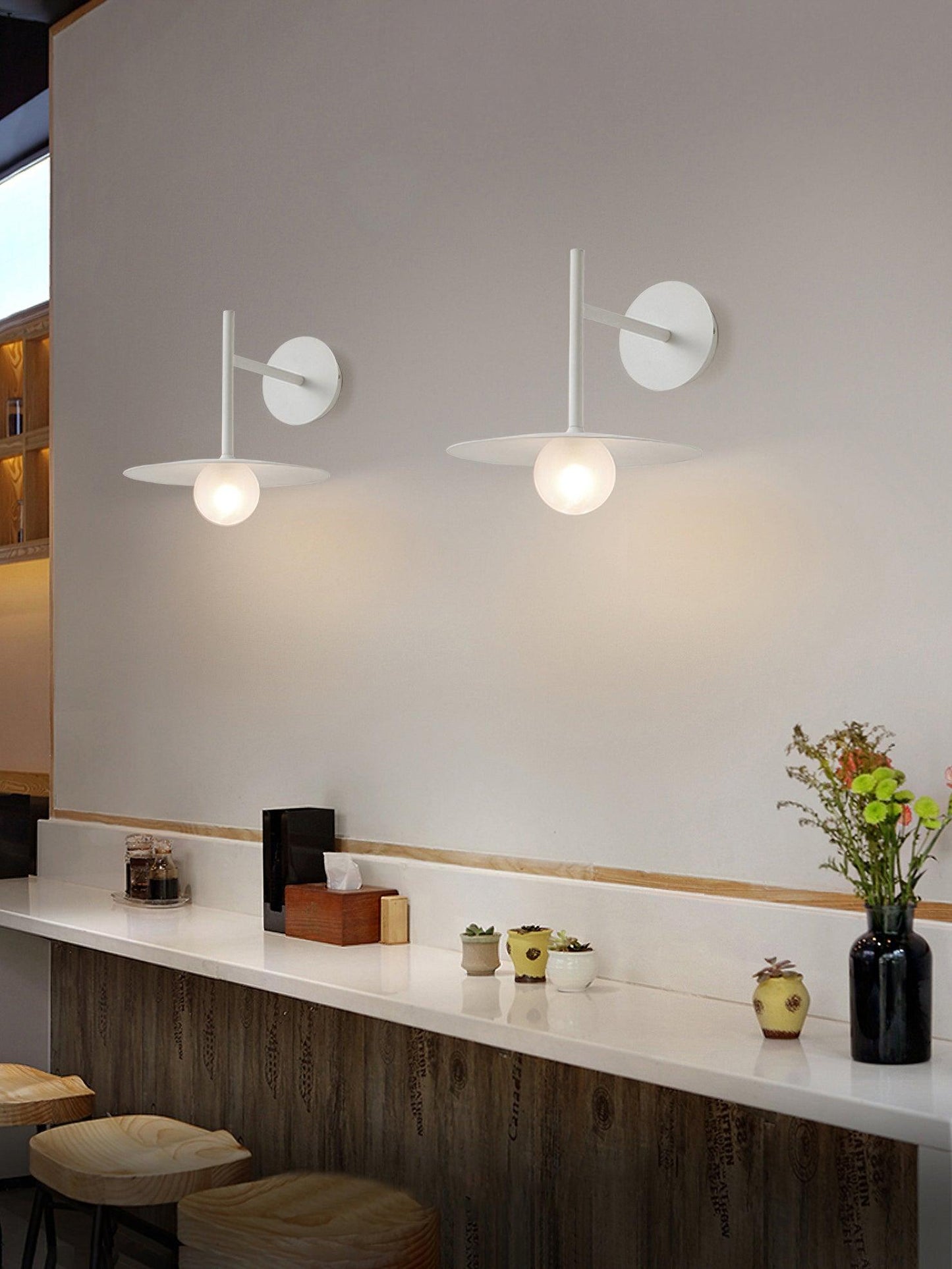Gea Wall Lamp | Iron & Glass | Set of 2