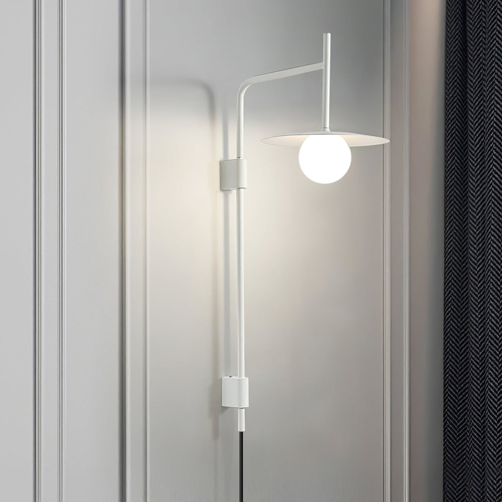 Gea Swing Arm Wall Lamp | Metal & Glass | Set of 2