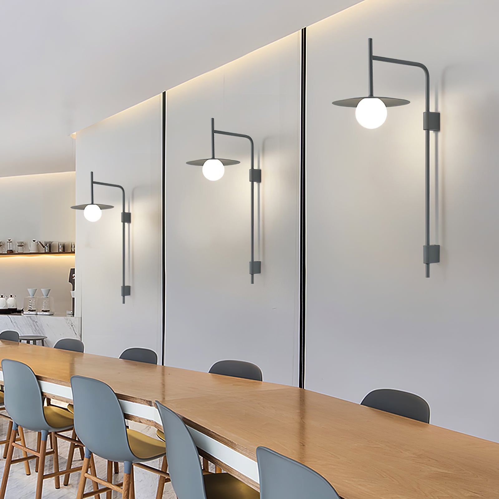 Gea Swing Arm Wall Lamp | Metal & Glass | Set of 2
