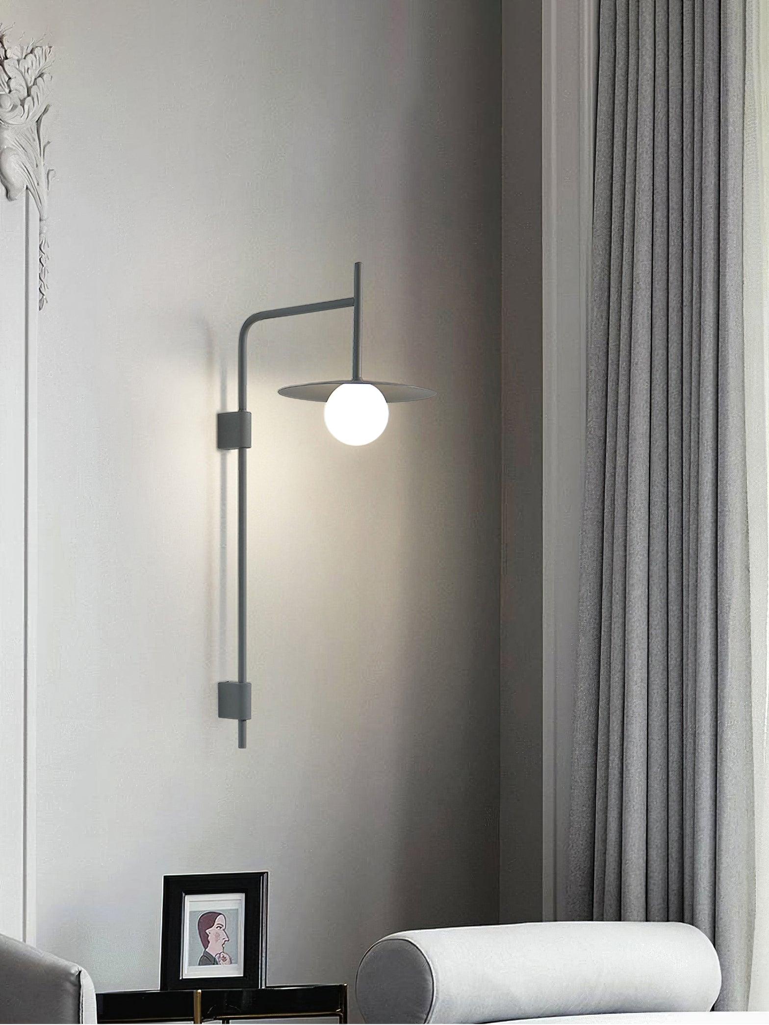 Gea Swing Arm Wall Lamp | Metal & Glass | Set of 2