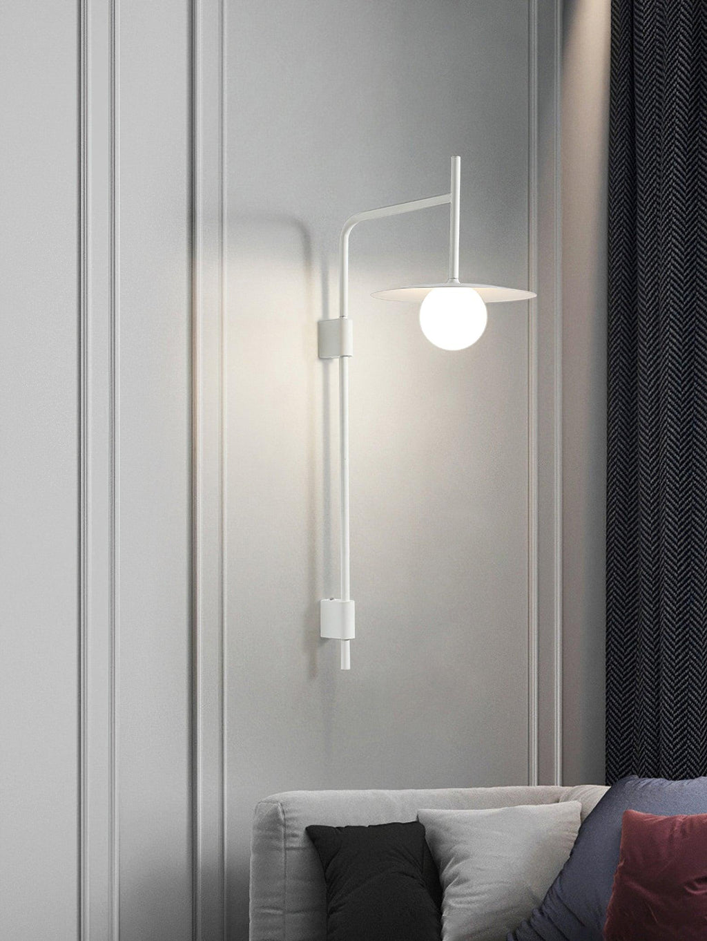 Gea Swing Arm Wall Lamp | Metal & Glass | Set of 2