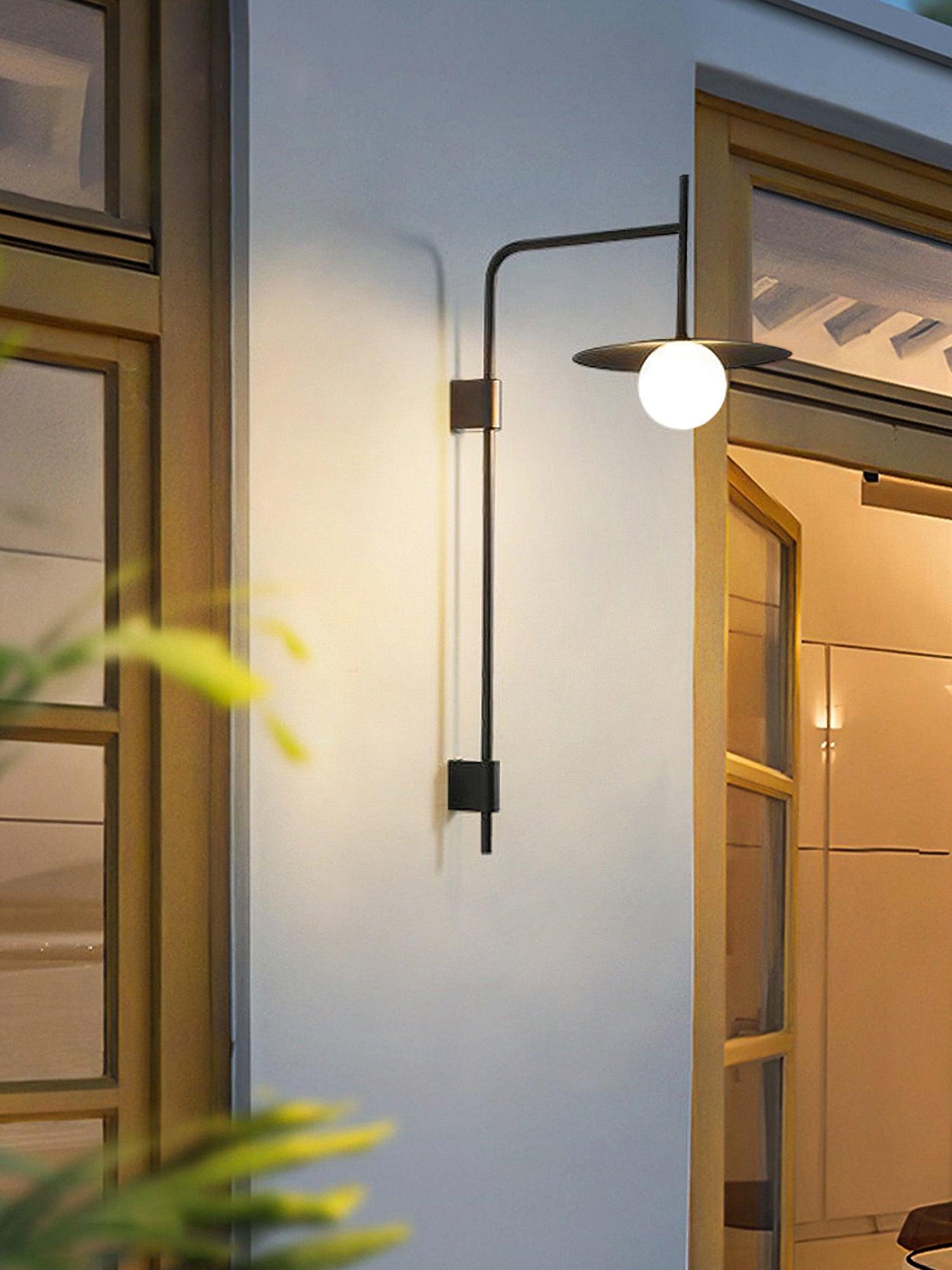 Gea Swing Arm Wall Lamp | Metal & Glass | Set of 2