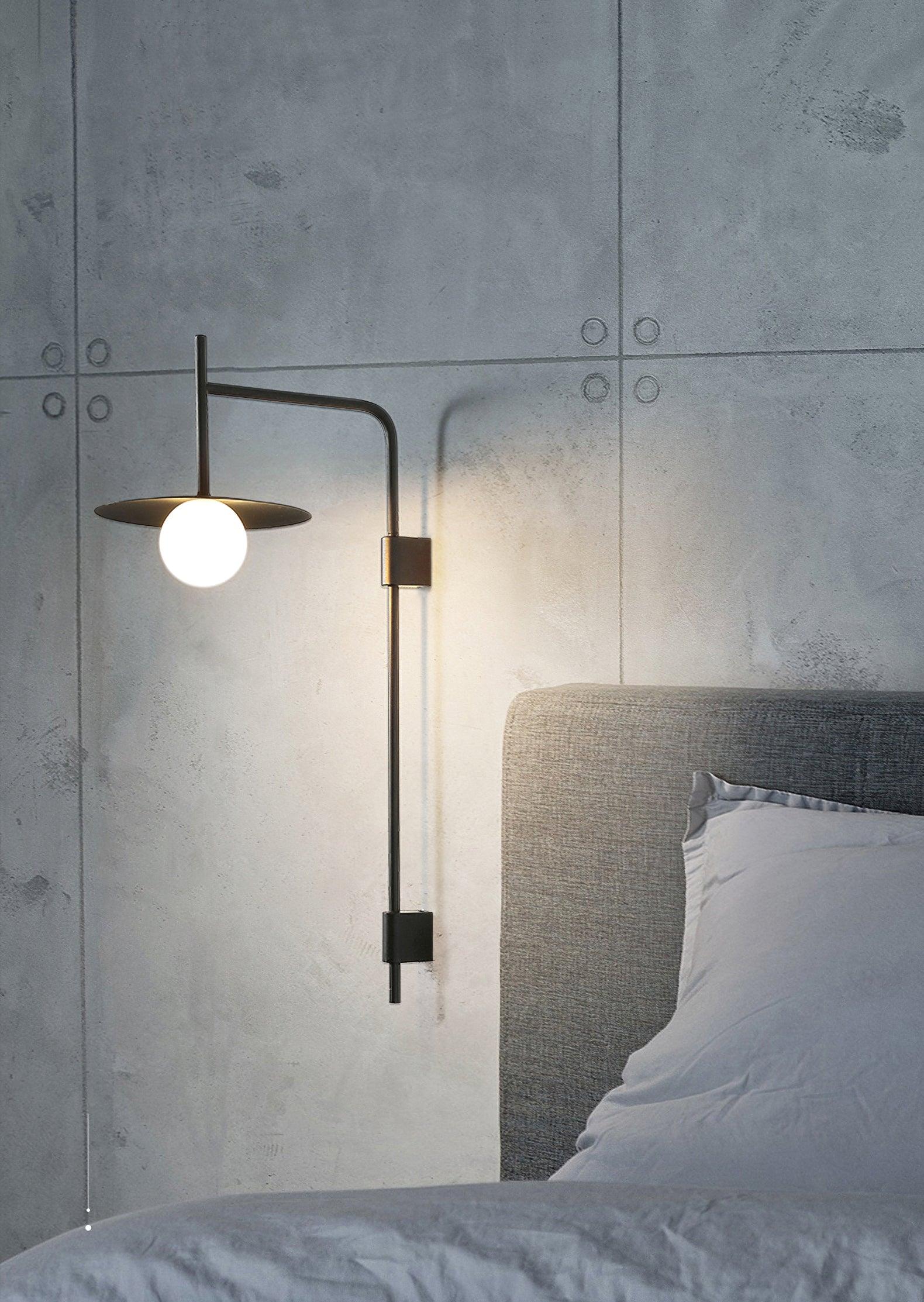 Gea Swing Arm Wall Lamp | Metal & Glass | Set of 2