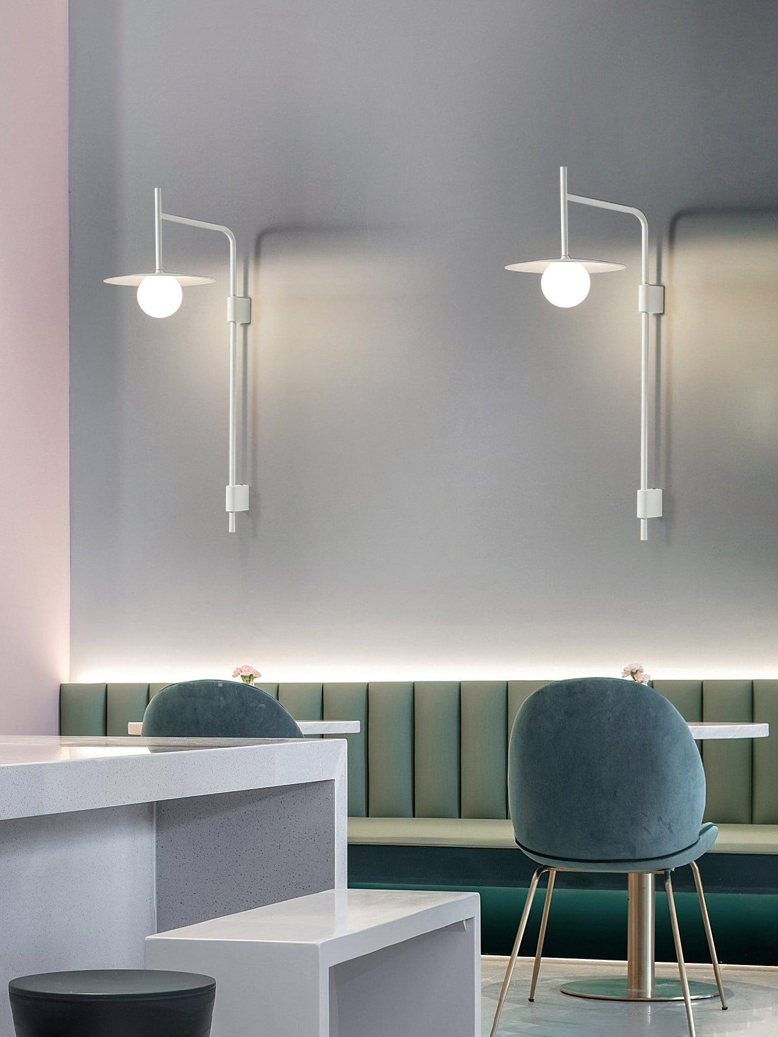 Gea Swing Arm Wall Lamp | Metal & Glass | Set of 2