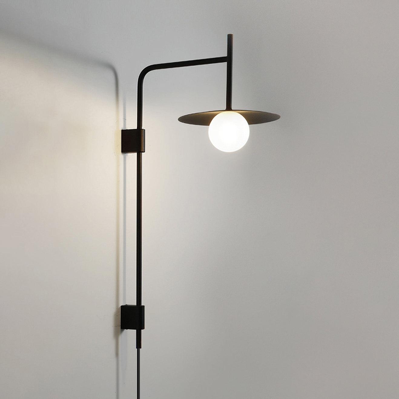 Gea Swing Arm Wall Lamp | Metal & Glass | Set of 2