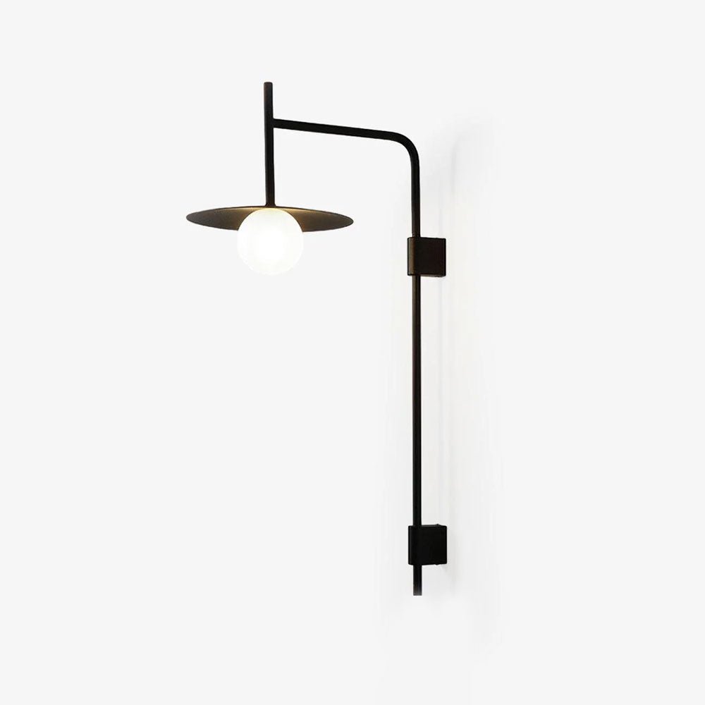 Gea Wall Light | Metal & Glass | White, Black, Gray