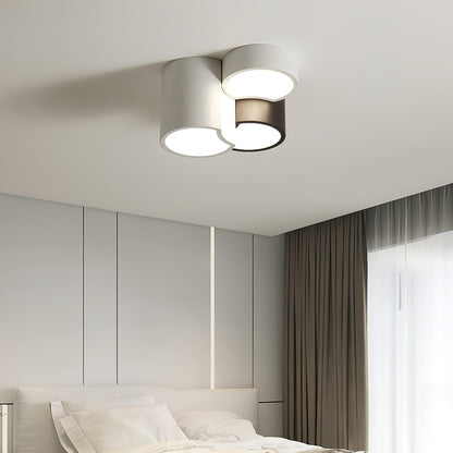 Geometric Ceiling Light | LED Dimming | White & Black