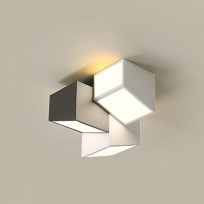 Geometric Ceiling Light | LED Dimming | White & Black