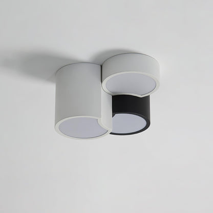 Geometric Ceiling Light | LED Dimming | White & Black