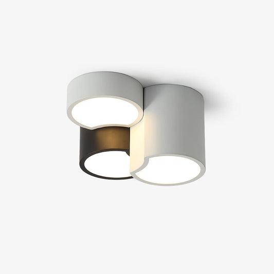 Geometric Ceiling Light | LED Dimming | White & Black