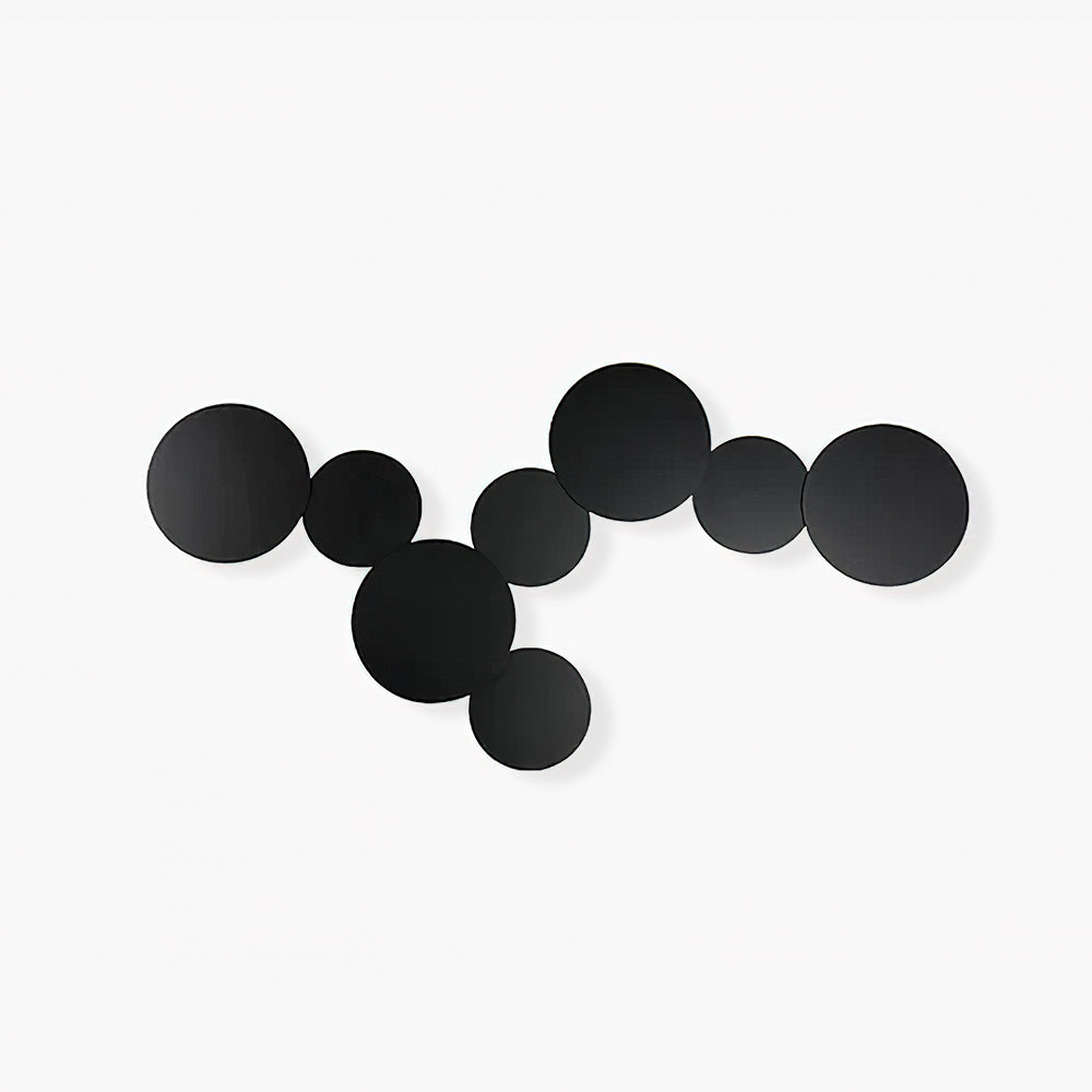 Geometric Disc Wall Lamp | Metal & Acrylic | Black or White