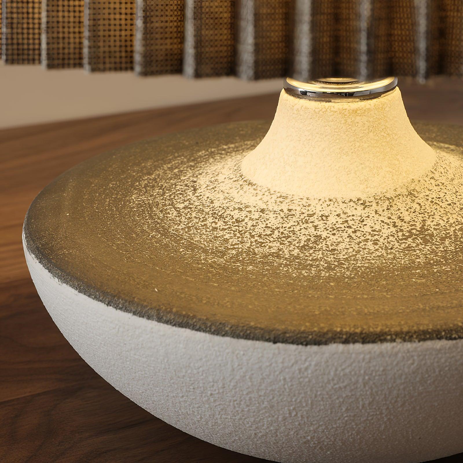 Ghassan Table Lamp | Ceramic | White and Grey