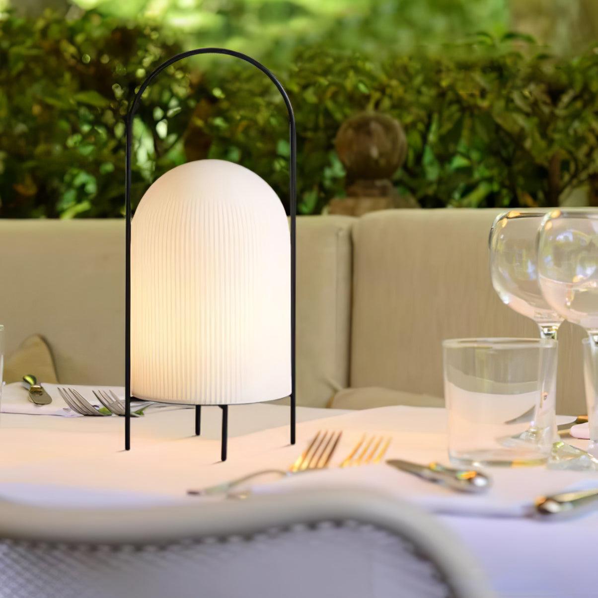 Ghost Table Lamp | Metal & Glass | White