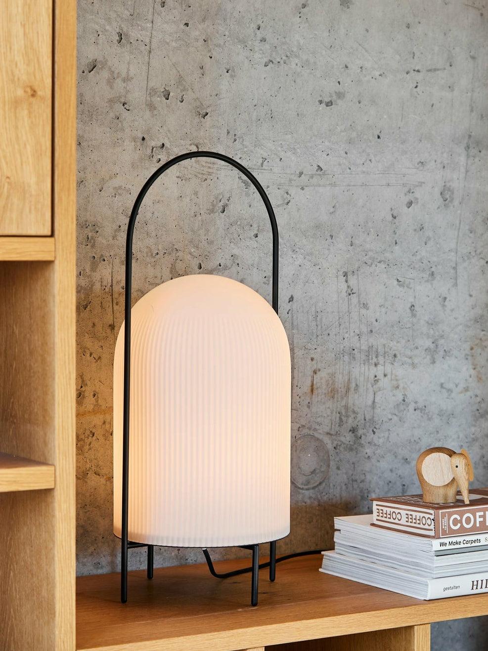 Ghost Table Lamp | Metal & Glass | White