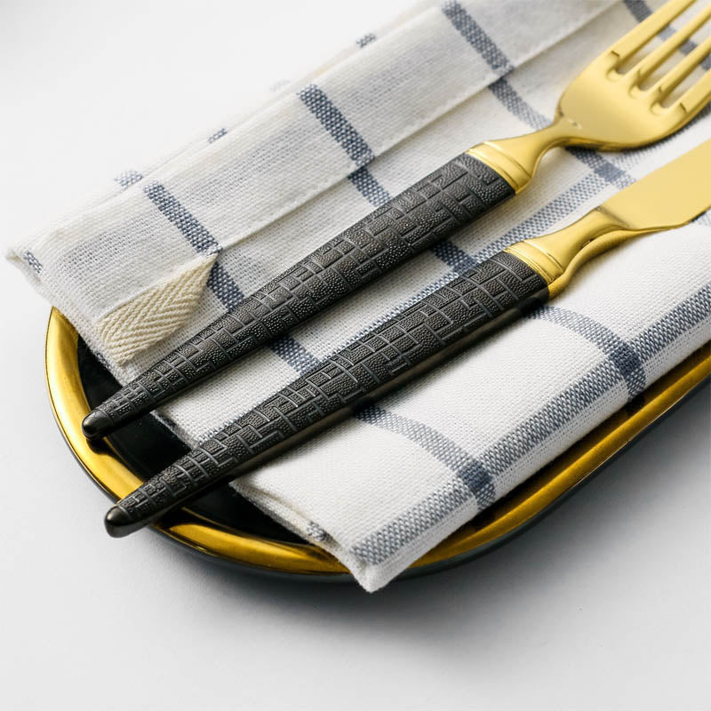 Gourmand Cutlery Set | Gold Stainless Steel | 5-Piece