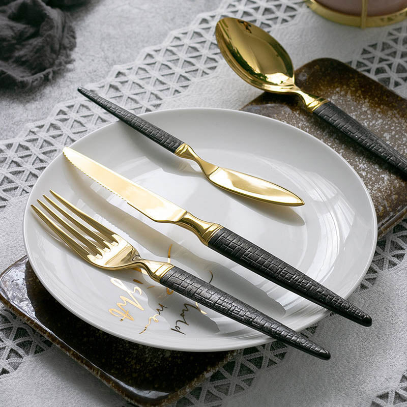 Gourmand Cutlery Set | Gold Stainless Steel | 5-Piece