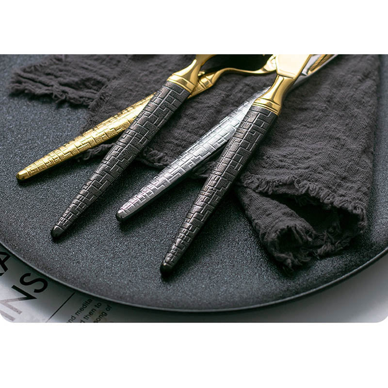 Gourmand Cutlery Set | Gold Stainless Steel | 5-Piece