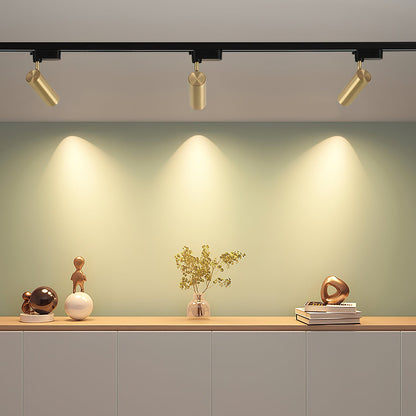 Gilded Rail Track Light | Metal & Aluminum | Black, White