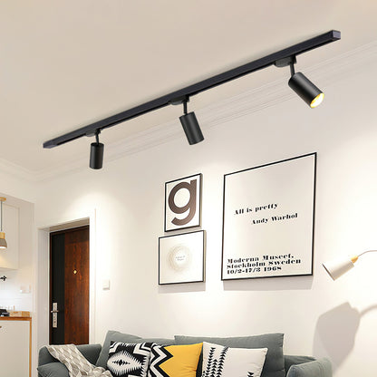 Gilded Rail Track Light | Metal & Aluminum | Black, White
