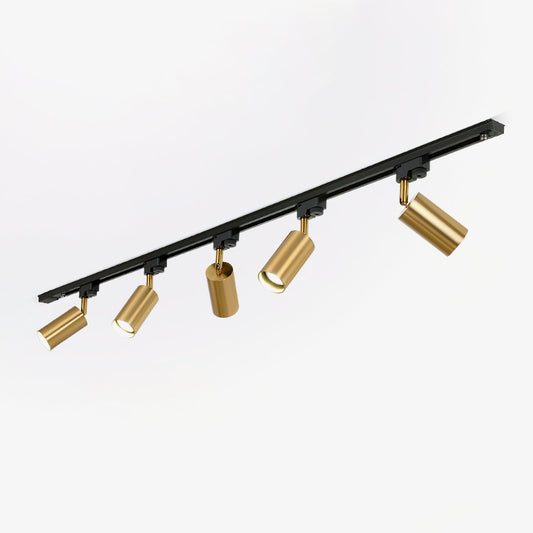 Gilded Rail Track Light | Metal & Aluminum | Black, White