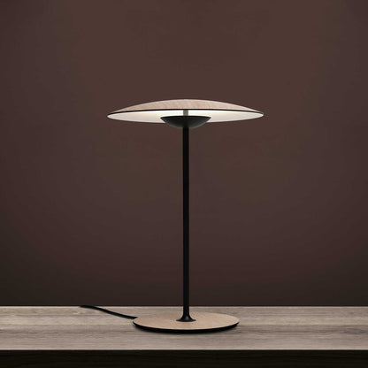 Ginger Table Light | Metal | Woodgrain and Matt Black