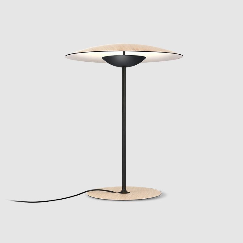 Ginger Table Light | Metal | Woodgrain and Matt Black
