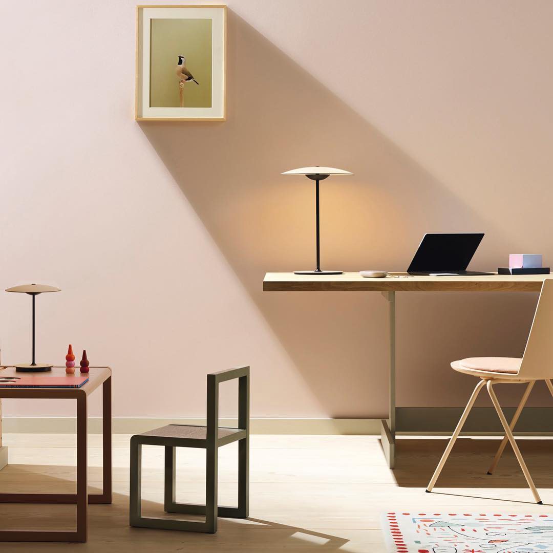 Ginger Table Light | Metal | Woodgrain and Matt Black