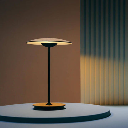 Ginger Table Light | Metal | Woodgrain and Matt Black