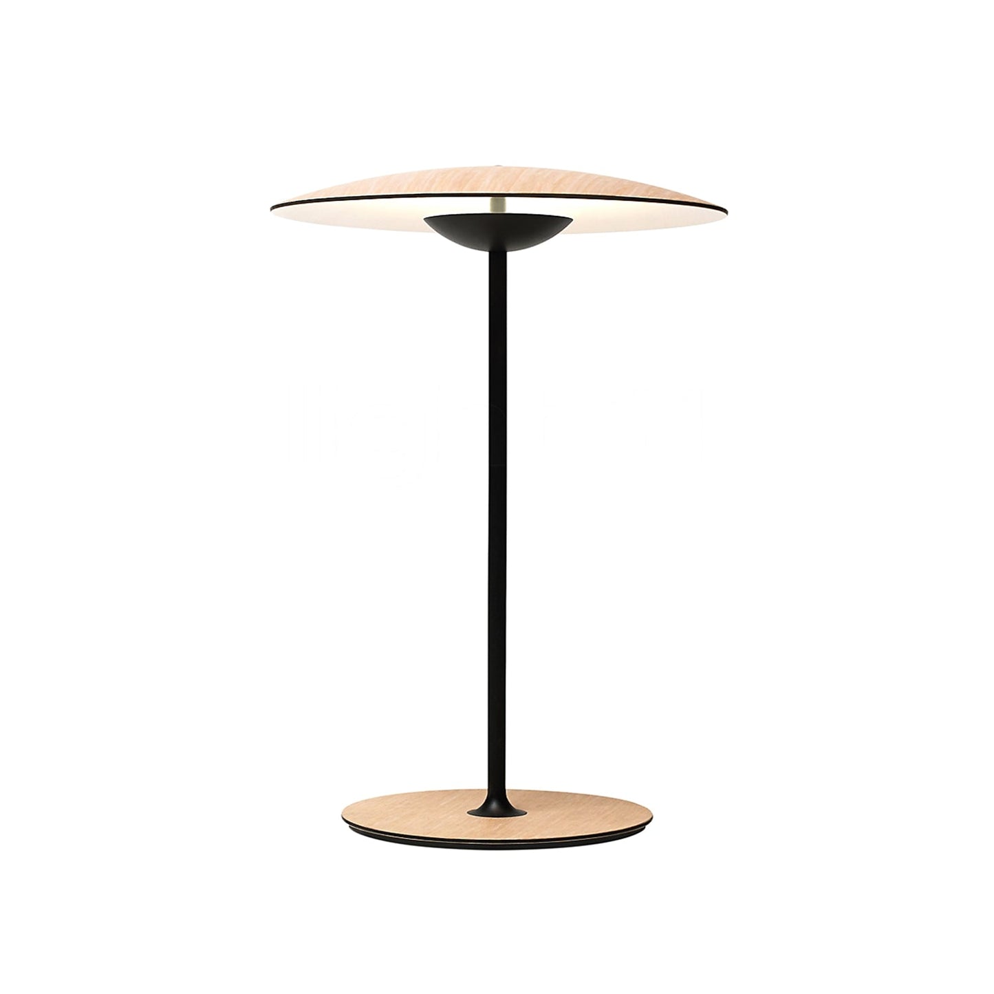 Ginger Table Light | Metal | Woodgrain and Matt Black