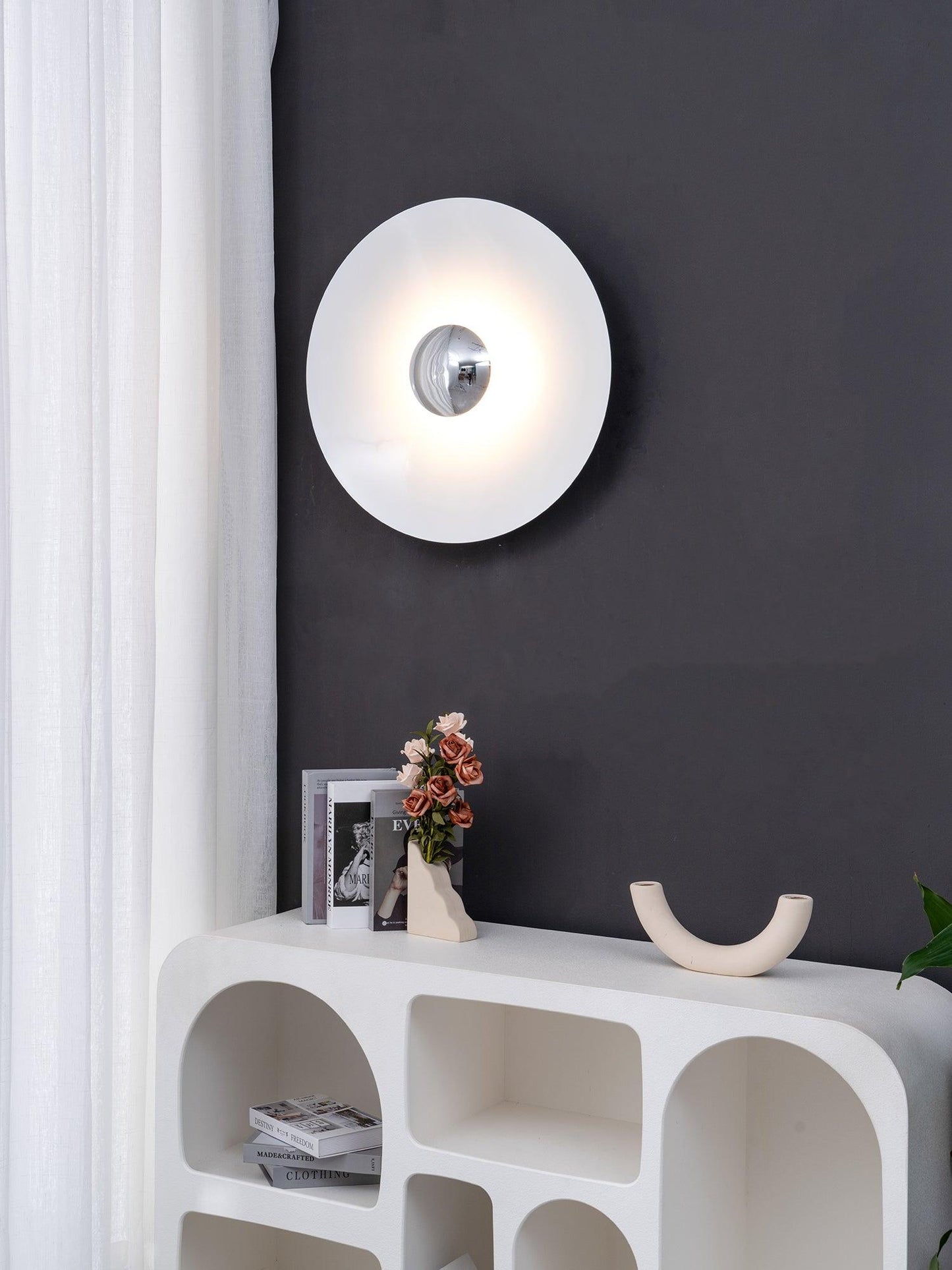 Simplicity Glow Wall Light | Integrated LED | Set of 2 | Available in Orange, White, Blue