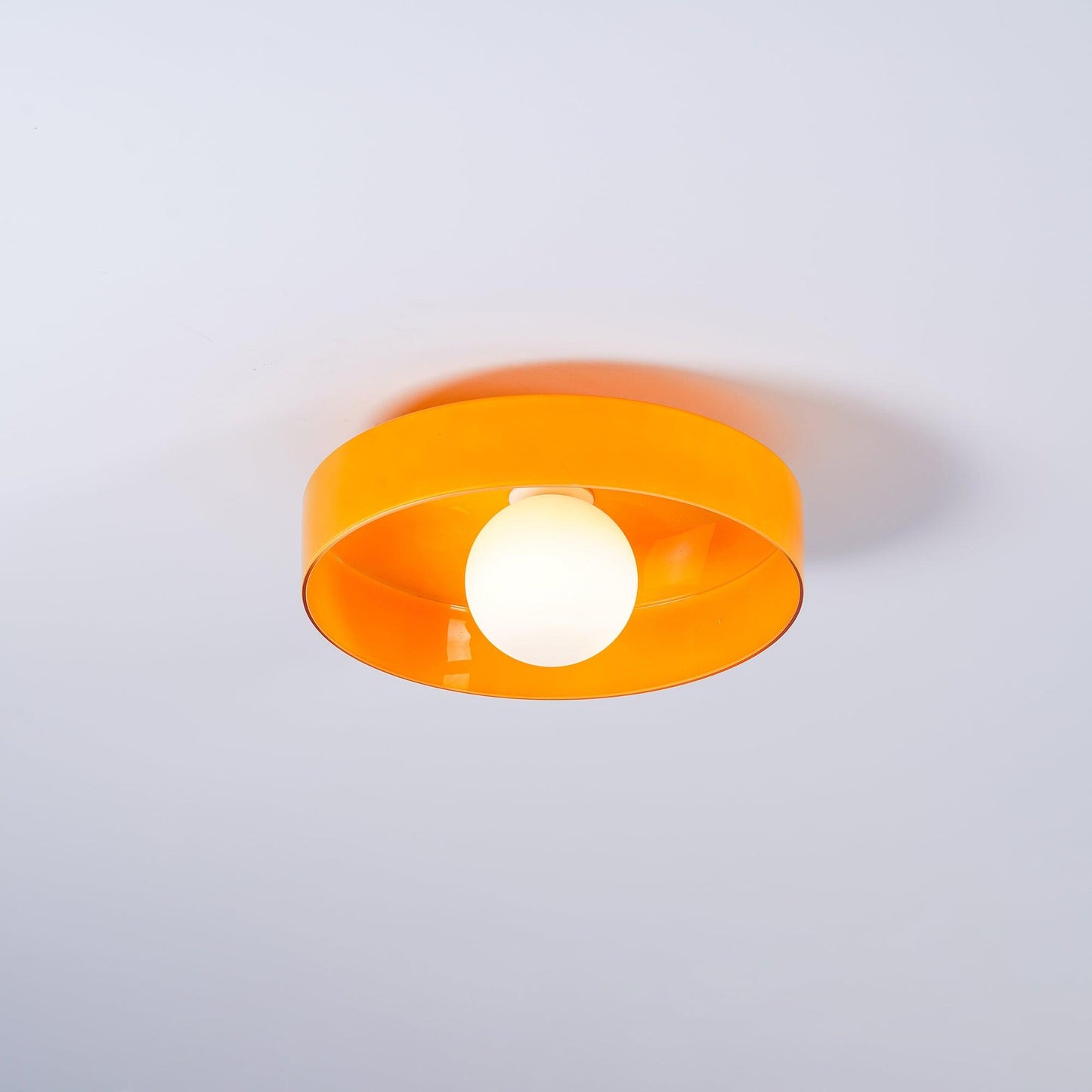 Gino Ceiling Lamp | Handcrafted Metal & Glass | 25cm Diameter