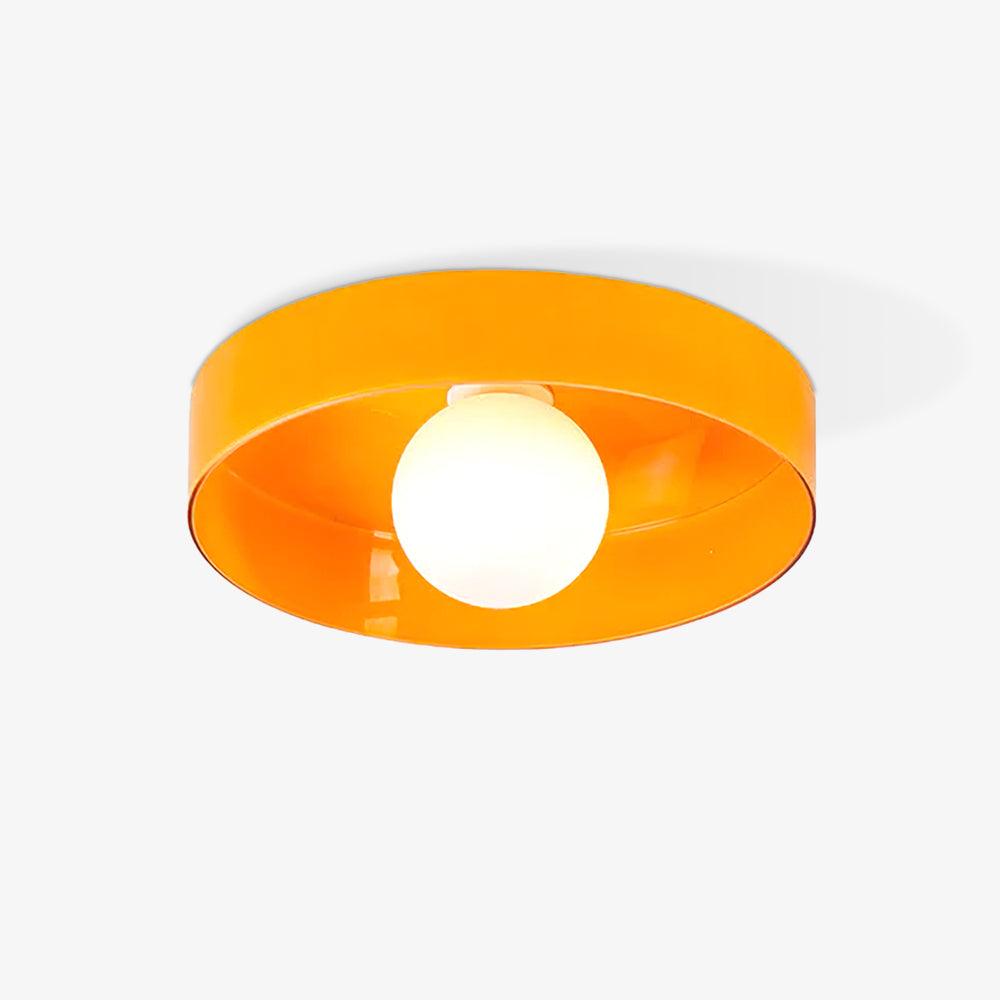 Gino Ceiling Lamp | Handcrafted Metal & Glass | 25cm Diameter
