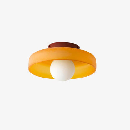 Gino Ceiling Lamp | Handcrafted Metal & Glass | 25cm Diameter