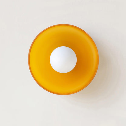 Gino Ceiling Lamp | Handcrafted Metal & Glass | 25cm Diameter