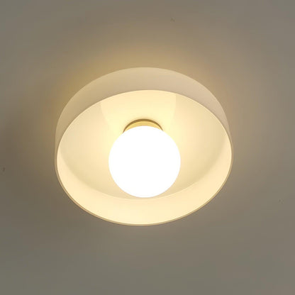 Gino Ceiling Lamp | Handcrafted Metal & Glass | 25cm Diameter