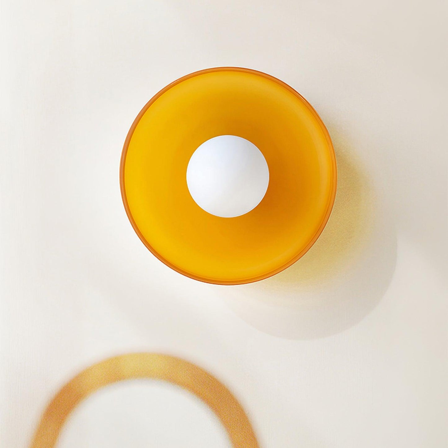 Gino Ceiling Lamp | Handcrafted Metal & Glass | 25cm Diameter
