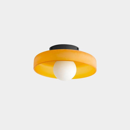 Gino Ceiling Lamp | Handcrafted Metal & Glass | 25cm Diameter