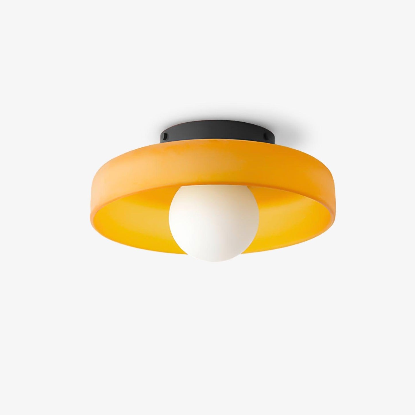 Gino Ceiling Lamp | Handcrafted Metal & Glass | 25cm Diameter