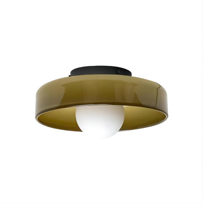 Gino Ceiling Lamp | Handcrafted Metal & Glass | 25cm Diameter