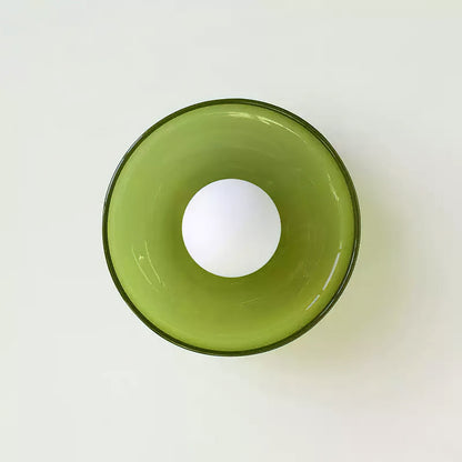 Gino Ceiling Lamp | Handcrafted Metal & Glass | 25cm Diameter