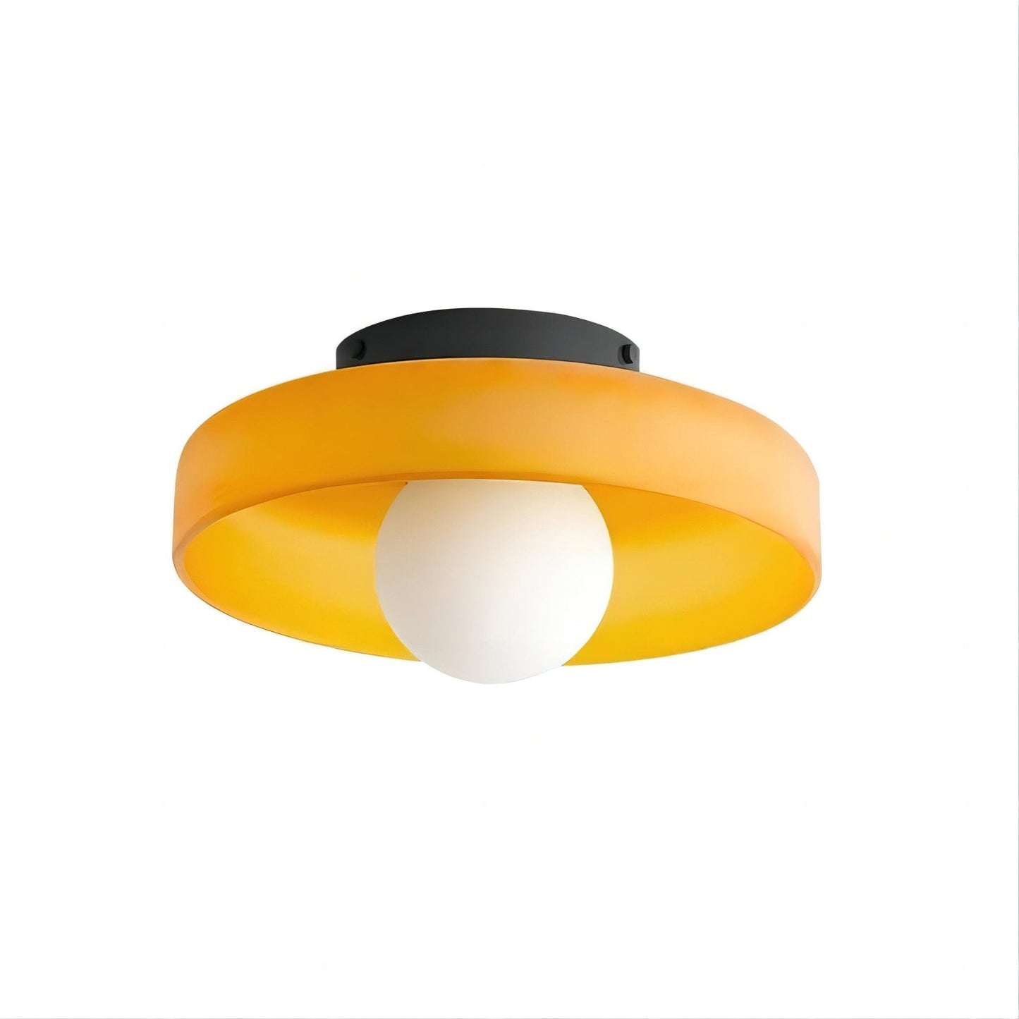 Gino Ceiling Lamp | Handcrafted Metal & Glass | 25cm Diameter