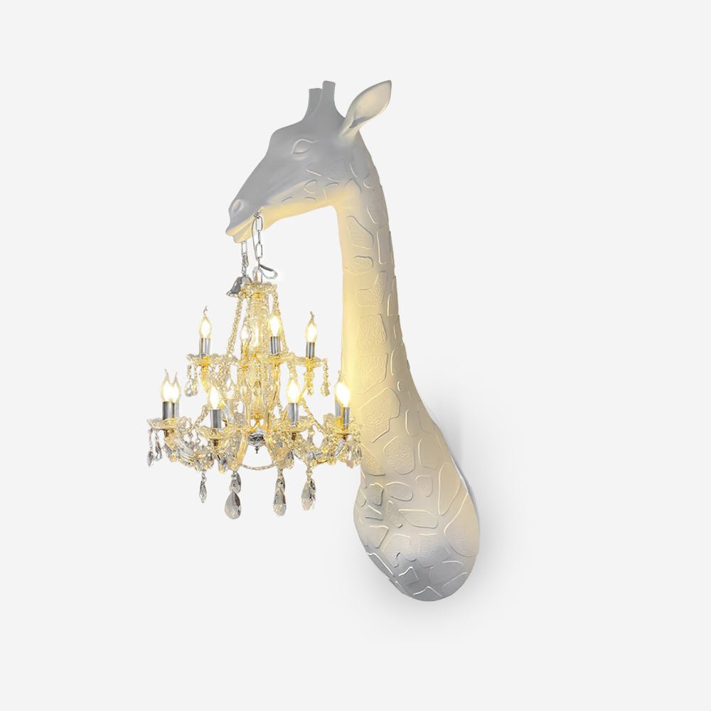 Giraffe Wall Lamp | Metal, Crystal, Fiberglass | White, Gold, Chrome, Black