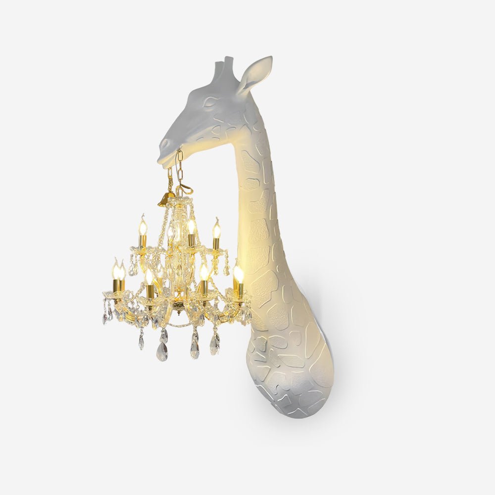Giraffe Wall Lamp | Metal, Crystal, Fiberglass | White, Gold, Chrome, Black