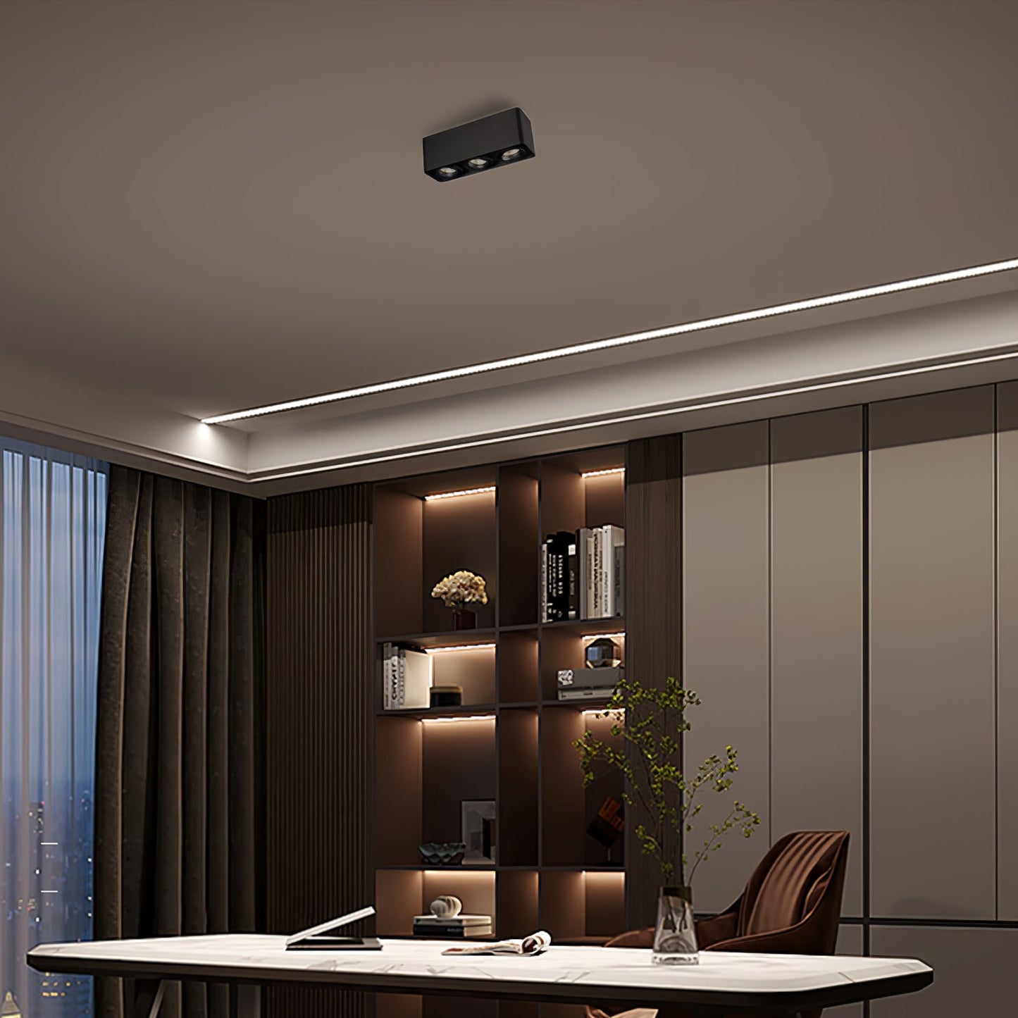 Giyan Surface Spotlight | Angular Steel Design | Set of 5