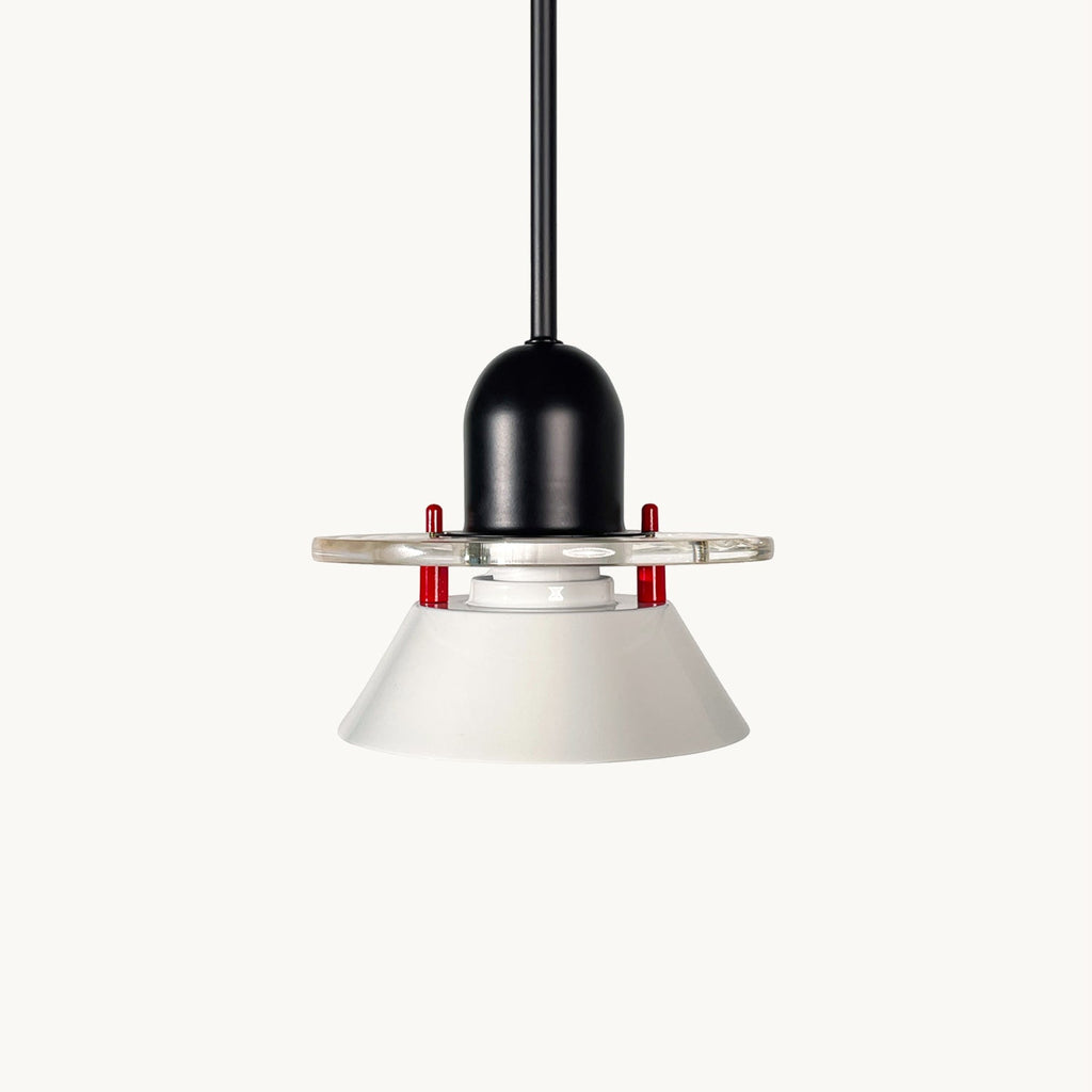 Glashütte Pendant Light | Metal & Acrylic | Black with Colorful Shades